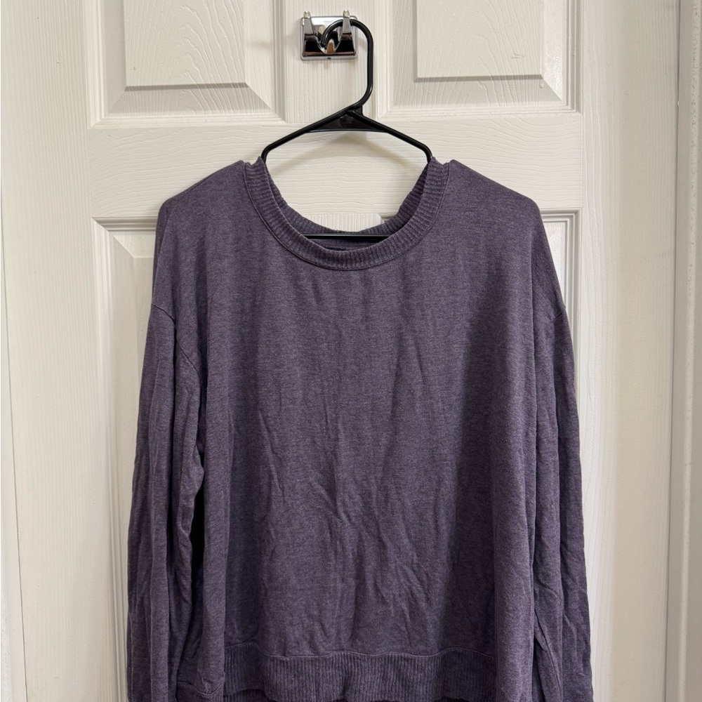 Splendid Women's Heathered Purple Sweatshirt